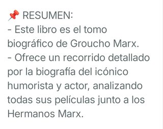 Libro: Groucho Marx.