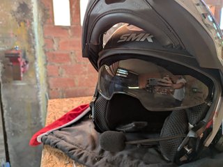 Casco Moto SMK en buen estado.