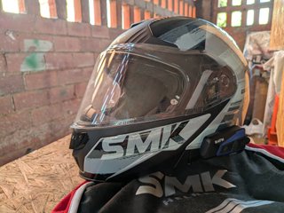Casco Moto SMK en buen estado.
