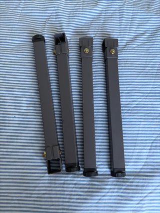 Patas de somier metálicas (4 unidades)
