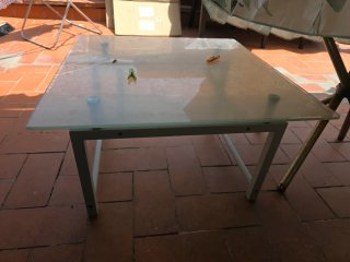 Sillones y mesa de exterior