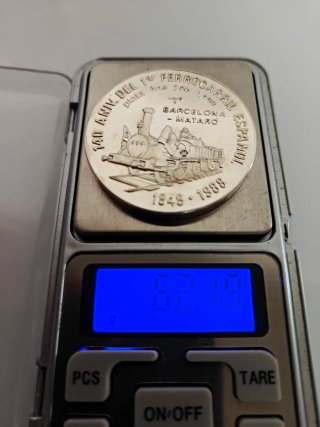 2 ONZAS PLATA 20 PESOS CUBA 1848-1988 FERROCARRIL