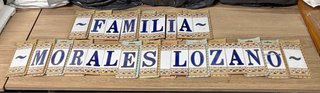 Letras cerámica marca Gayafores 21x7’5 cm