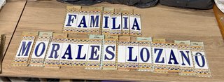Letras cerámica marca Gayafores 21x7’5 cm