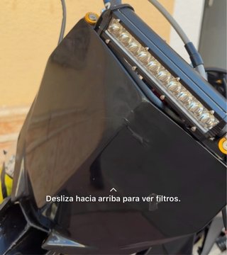 Tapa negra para moto