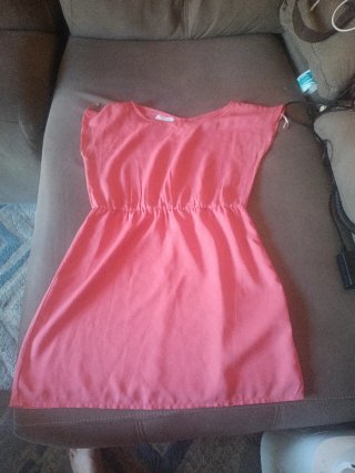 Vestido rosa elástico