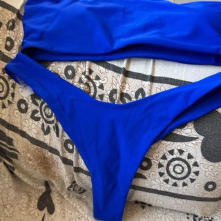 Bikini Bandeau Azul Eléctrico