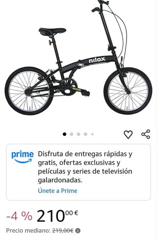 Bicicleta plegable Nilox MICRO BIKE