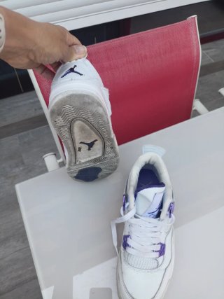 Zapatillas Jordan Mujer Blancas y Moradas