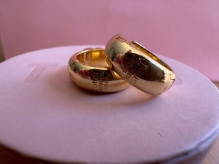 Pendientes Aro Tous Malaquita Baño Oro