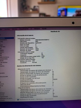 Macbook Air 2017 Plata 13”