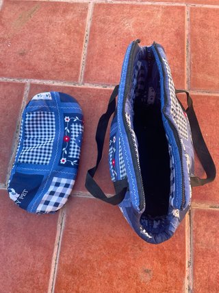 BOLSA VIAJE DE TELA PERRO-GATO HASTA 4 KG