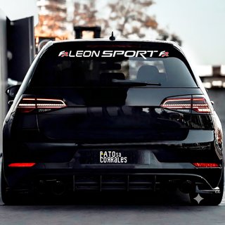 Pegatina/Vinilo para coche luna Seat Leon