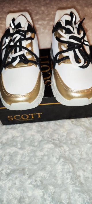Zapatillas Scott Mujer Talla 38.5 Oro Blanco