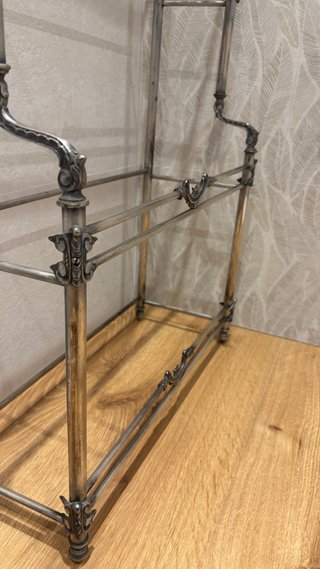 Estantería baño cristal y metal