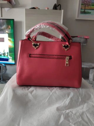 Bolso Mujer Negro, Rosa y Blanco Nuevo