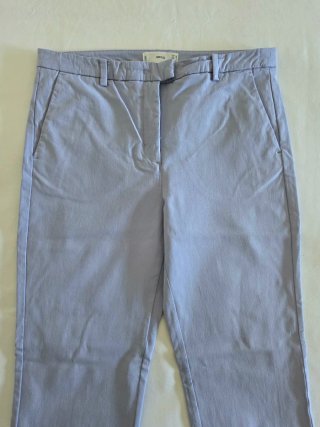 Pantalón de vestir azul tobillero | Mango