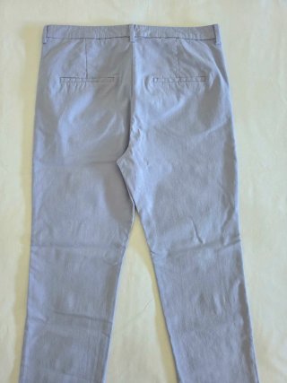 Pantalón de vestir azul tobillero | Mango