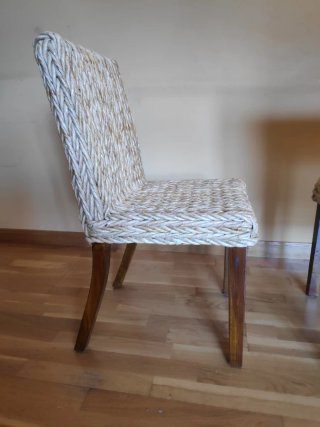 Lote 4 Sillas Comedor Banak Importa(Madera y Fibra