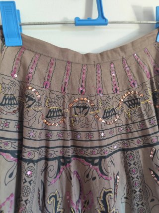 Falda boho estampada talla única