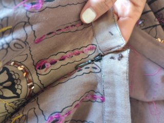 Falda boho estampada talla única