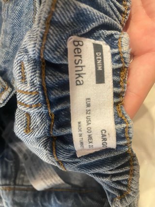 Pantalón vaquero cargo azul
