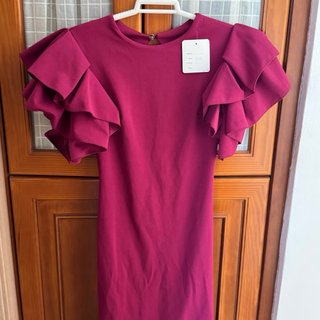 Vestido de fiesta rosa/morado talla única