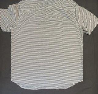 Camisa Vans Talla M Rayas Azul Marino y Blanco