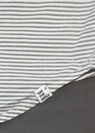Camisa Vans Talla M Rayas Azul Marino y Blanco