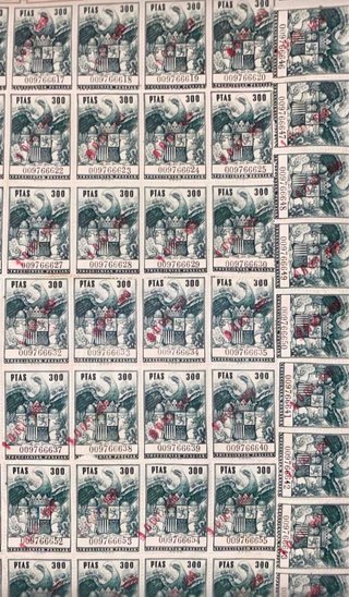 Sellos 300 pesetas Monasterios y Abadías