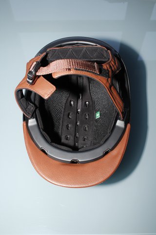 Casco Hípica Negro/Marrón Talla 54