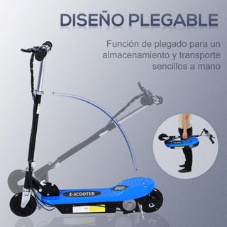 Monopattino Elettrico Pieghevole per Bambini Blu