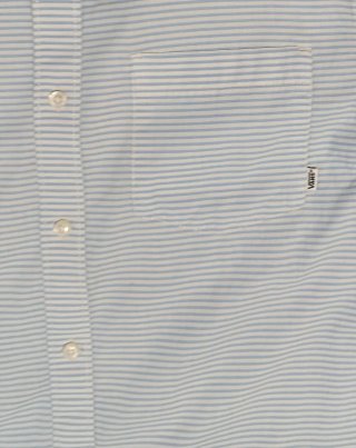 Camisa Vans Talla M Rayas Azul Claro y Blanco