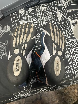 Sandalias Geox Talla 38 Azul Naranja