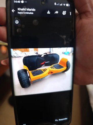 Hoverboard Naranja con Bolsa Negra