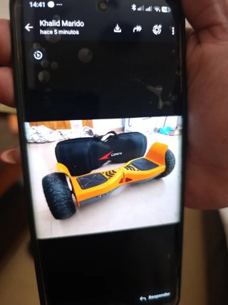 Hoverboard Naranja con Bolsa Negra