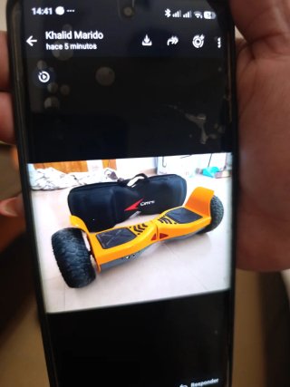 Hoverboard Naranja con Bolsa Negra