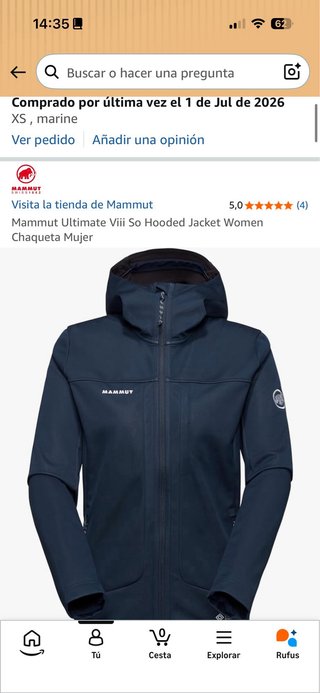 Chaqueta Mammut Ultimate Viii So Hooded Mujer