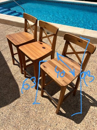 Taburetes de cocina madera