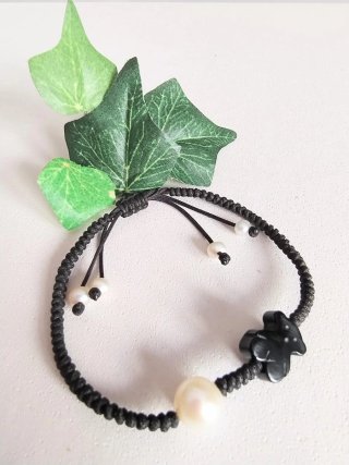 Pulsera Tous Tíbet Onix y Perla
