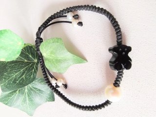 Pulsera Tous Tíbet Onix y Perla