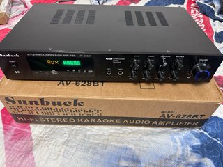 Amplificador Sunbuck AV-628BT Karaoke + Cables Ban