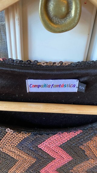 Vestido lentejuelas zig-zag Compañía Fantástica