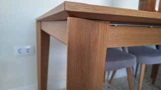 Mesa comedor extensible madera roble