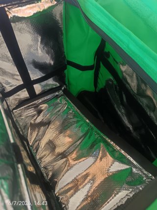 Mochila Uber Eats Verde y Negra
