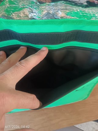 Mochila Uber Eats Verde y Negra