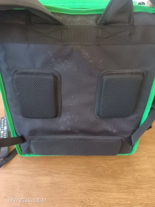 Mochila Uber Eats Verde y Negra