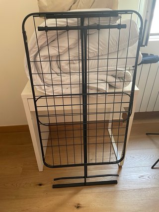 REBAJADO  Tendedero metálico negro plegable
