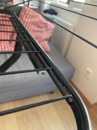 REBAJADO  Tendedero metálico negro plegable