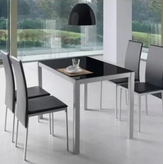 Mesa y 4 Sillas BLANCAS Melbourne